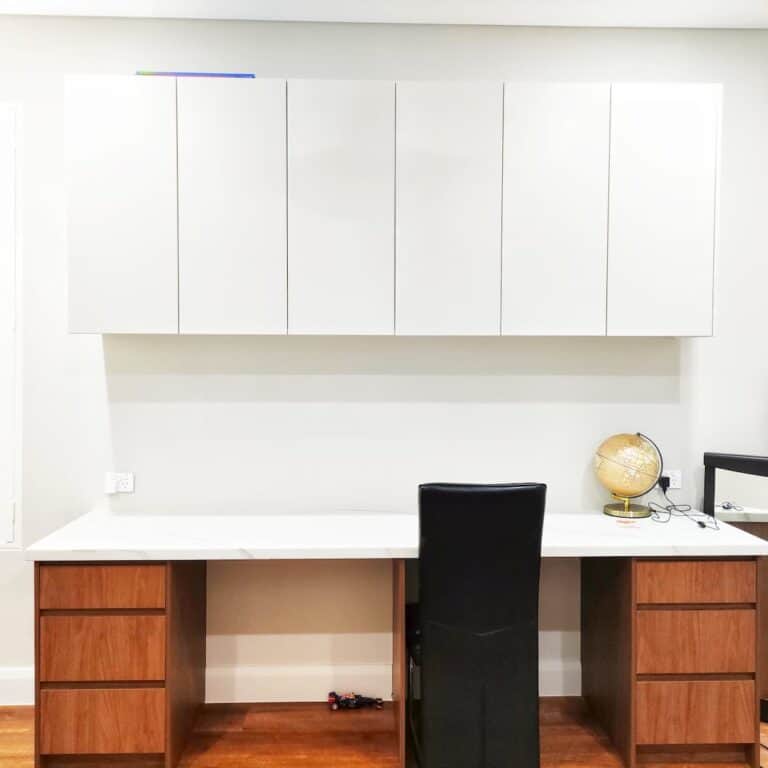 Rising Construction custom study desks